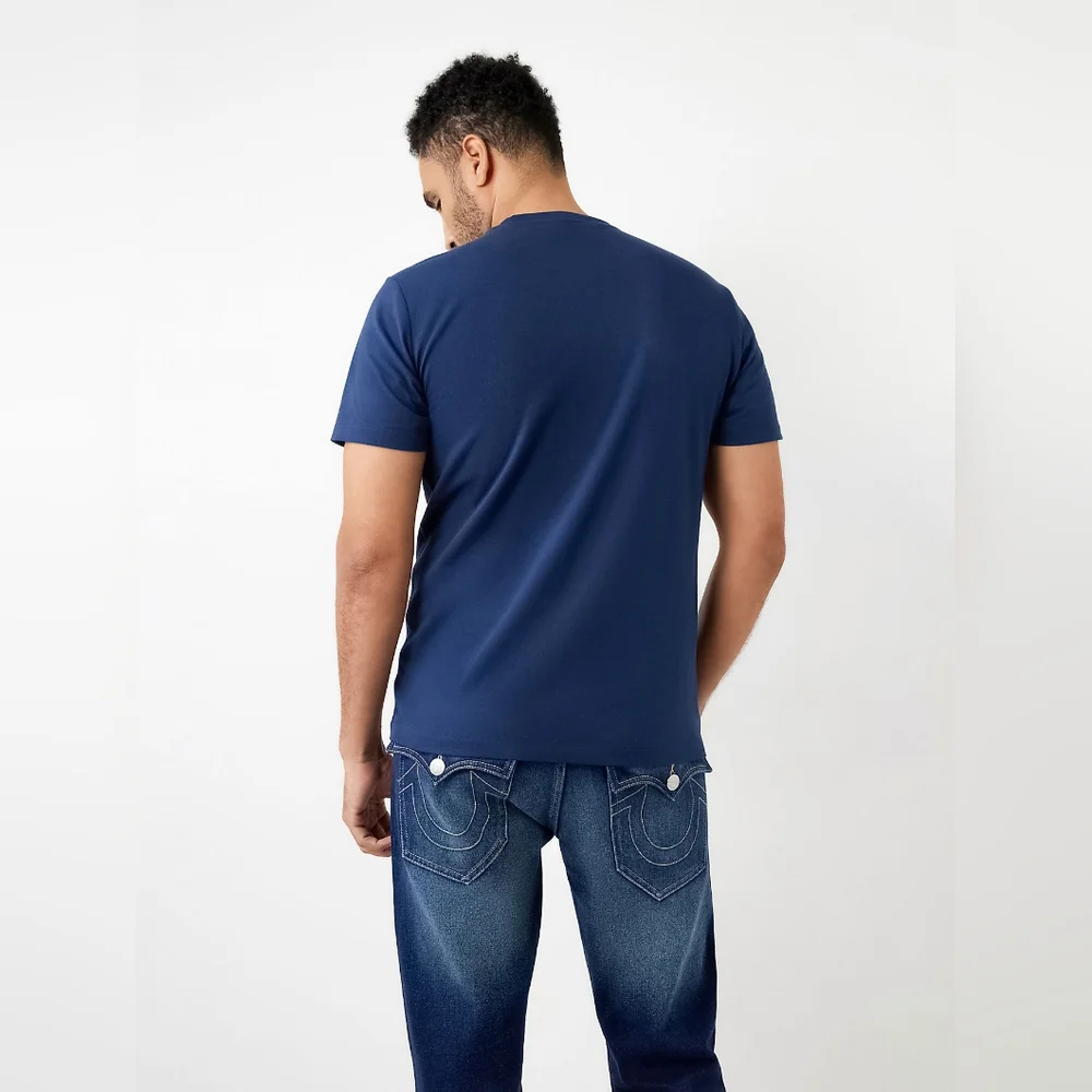HORSESHOE LOGO SHORT SLEEVE TEE BY TRUE RELIGION. SIZE XXXL - Picture 2 of 4